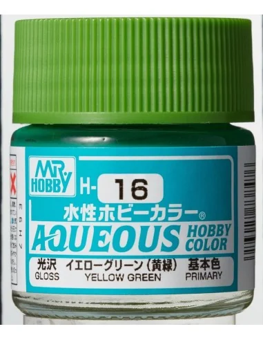Mr Hobby -Gunze Aqueous Hobby Colors (10 ml) Yellow Green - Mr Hobb...
