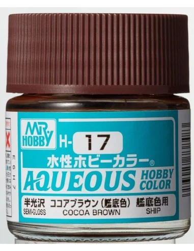 Mr Hobby -Gunze Aqueous Hobby Colors (10 ml) Cocoa Brown - Mr Hobby...