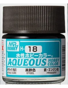 Mr Hobby -Gunze Aqueous Hobby Colors (10 ml) Steel - Mr Hobby - Gun...