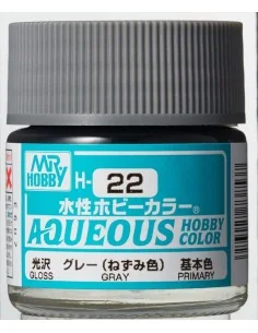 Mr Hobby -Gunze Aqueous Hobby Colors (10 ml) Gray - Mr Hobby - Gunz...