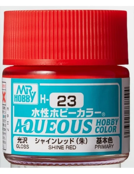 Mr Hobby -Gunze Aqueous Hobby Colors (10 ml) Shine Red - Mr Hobby -...