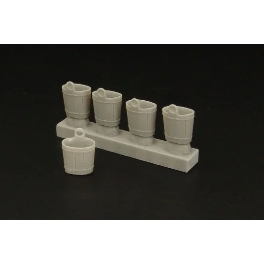Wooden Tubs, 1/48 - Hauler HLF48018 Wooden Tubs, 1/48 - Hauler HLF48018