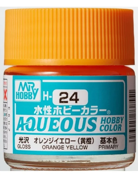 Mr Hobby -Gunze Aqueous Hobby Colors (10 ml) Orange Yellow - Mr Hob...