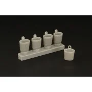 Wooden Tubs, 1/48 - Hauler HLF48018 Wooden Tubs, 1/48 - Hauler HLF48018