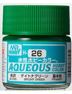Mr Hobby -Gunze Aqueous Hobby Colors (10 ml) Brigth Green - Mr Hobb...