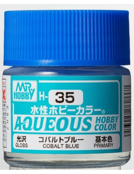Mr Hobby -Gunze Aqueous Hobby Colors (10 ml) Cobalt Blue - Mr Hobby...