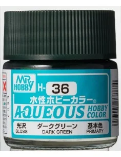 Mr Hobby -Gunze Aqueous Hobby Colors (10 ml) Dark Green - Mr Hobby ...