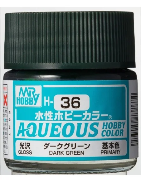 Mr Hobby -Gunze Aqueous Hobby Colors (10 ml) Dark Green - Mr Hobby ...