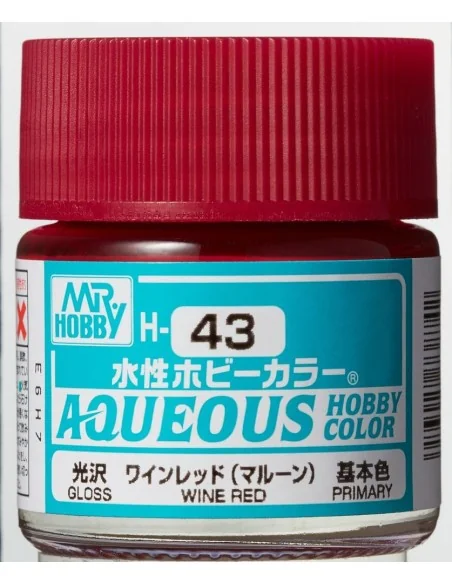 Mr Hobby -Gunze Aqueous Hobby Colors (10 ml) Wine Red - Mr Hobby - ...