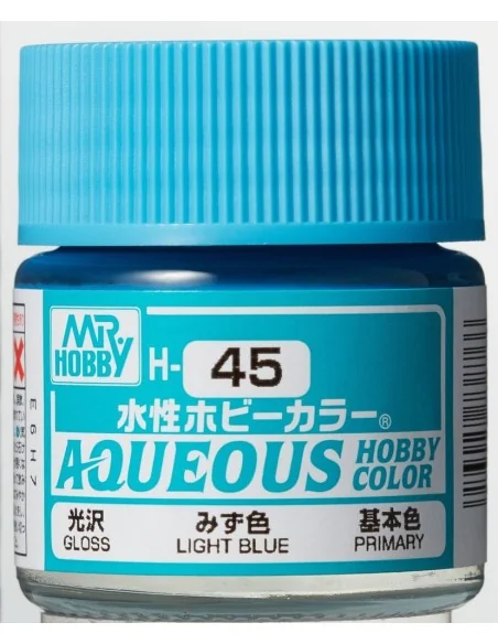 Mr Hobby -Gunze Aqueous Hobby Colors (10 ml) Light Blue - Mr Hobby ...