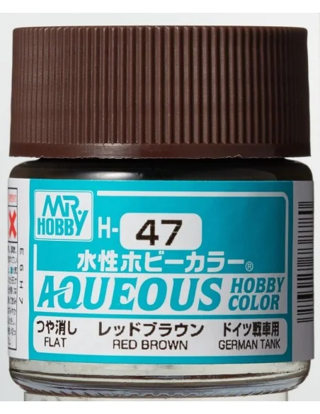 Mr Hobby -Gunze Aqueous Hobby Colors (10 ml) Red Brown - Mr Hobby -...