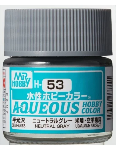 Mr Hobby -Gunze Aqueous Hobby Colors (10 ml) Neutral Gray - Mr Hobb...