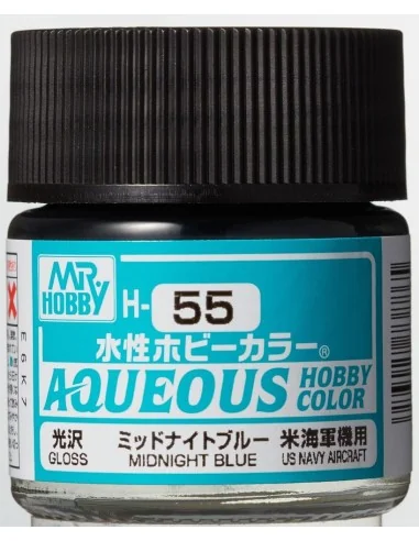 Mr Hobby -Gunze Aqueous Hobby Colors (10 ml) Midnight Blue - Mr Hob...