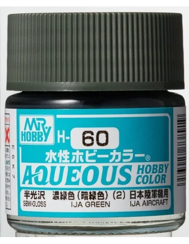 Mr Hobby -Gunze Aqueous Hobby Colors (10 ml) IJA Green - Mr Hobby -...