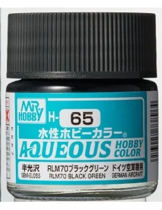 Mr Hobby -Gunze Aqueous Hobby Colors (10 ml) RLM70 Black Green - Mr...