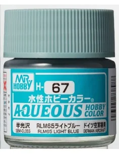 Mr Hobby -Gunze Aqueous Hobby Colors (10 ml) RLM65 Light Blue - Mr ...
