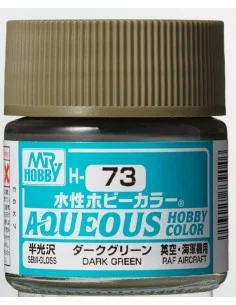 Mr Hobby -Gunze Aqueous Hobby Colors (10 ml) Dark Green - Mr Hobby ...
