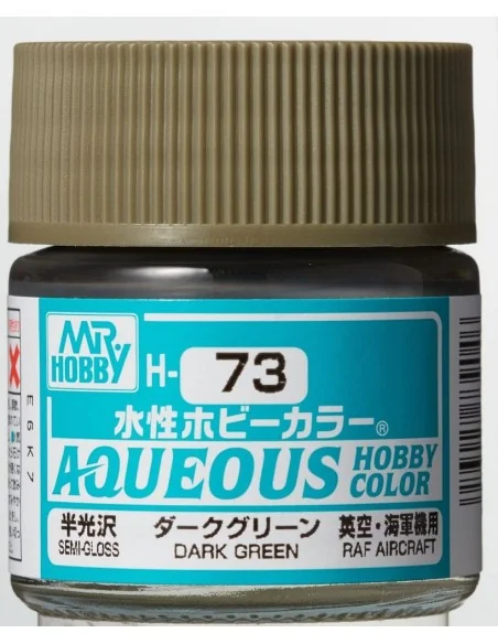 Mr Hobby -Gunze Aqueous Hobby Colors (10 ml) Dark Green - Mr Hobby ...