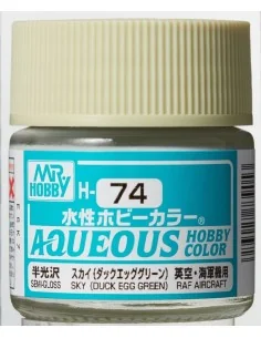 Mr Hobby -Gunze Aqueous Hobby Colors (10 ml) Sky (Duck Egg Green) -...