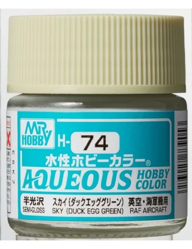 Mr Hobby -Gunze Aqueous Hobby Colors (10 ml) Sky (Duck Egg Green) -...