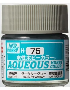 Mr Hobby -Gunze Aqueous Hobby Colors (10 ml) Dark Seagray - Mr Hobb...