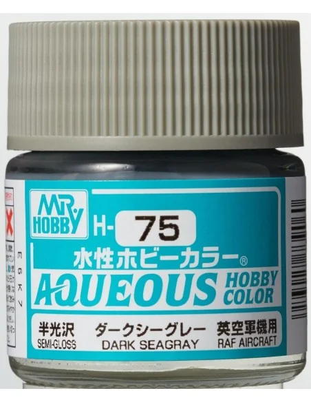 Mr Hobby -Gunze Aqueous Hobby Colors (10 ml) Dark Seagray - Mr Hobb...
