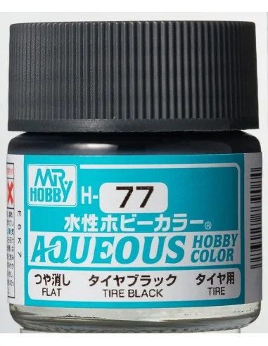 Mr Hobby -Gunze Aqueous Hobby Colors (10 ml) Tire Black - Mr Hobby ...