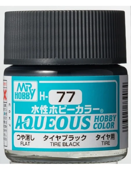 Mr Hobby -Gunze Aqueous Hobby Colors (10 ml) Tire Black - Mr Hobby ...