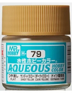 Mr Hobby -Gunze Aqueous Hobby Colors (10 ml) Sandy Yellow (Dark Yel...