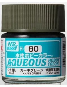 Mr Hobby -Gunze Aqueous Hobby Colors (10 ml) Khaki Green - Mr Hobby...