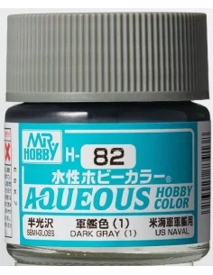 Mr Hobby -Gunze Aqueous Hobby Colors (10 ml) Dark Gray (1) - Mr Hob...