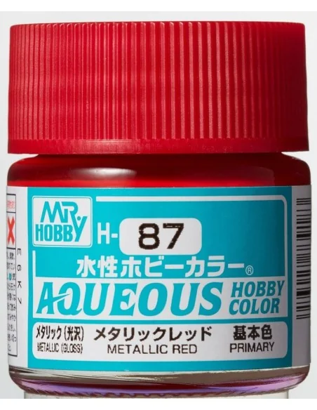 Mr Hobby -Gunze Aqueous Hobby Colors (10 ml) Metallic Red - Mr Hobb...