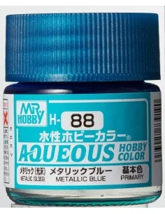 Mr Hobby -Gunze Aqueous Hobby Colors (10 ml) Metallic Blue - Mr Hob...