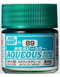 Mr Hobby -Gunze Aqueous Hobby Colors (10 ml) Metallic Green - Mr Ho...