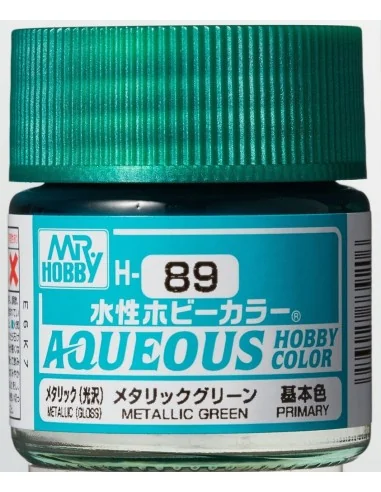 Mr Hobby -Gunze Aqueous Hobby Colors (10 ml) Metallic Green - Mr Ho...