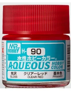 Mr Hobby -Gunze Aqueous Hobby Colors (10 ml) Clear Red - Mr Hobby -...