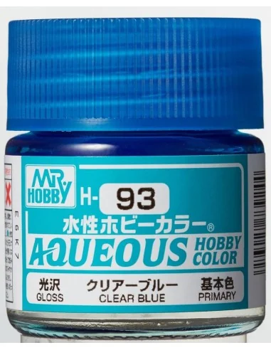 Mr Hobby -Gunze Aqueous Hobby Colors (10 ml) Clear Blue - Mr Hobby ...