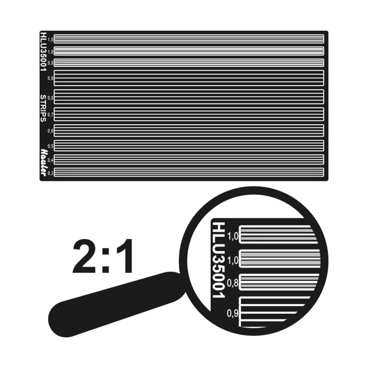 STRIPS 0, 3-1, 0mm, 1/35 - Hauler HLU35001