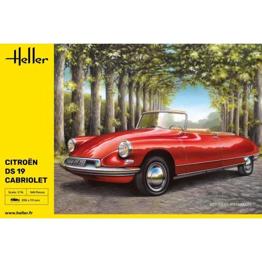Citroen DS 19 Cabriolet, 1/16 - Heller 80796 Citroen DS 19 Cabriolet, 1/16 - Heller 80796