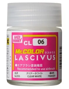 Mr Hobby -Gunze Mr. Color Lascivus (18 ml) Clear White - Mr Hobby -...