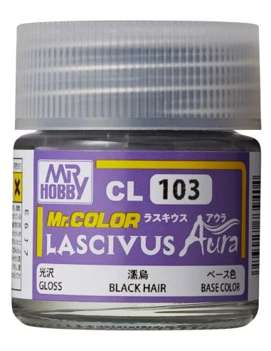 Mr Hobby -Gunze Mr. Color Lascivus (10 ml) Black Hair - Mr Hobby - ...