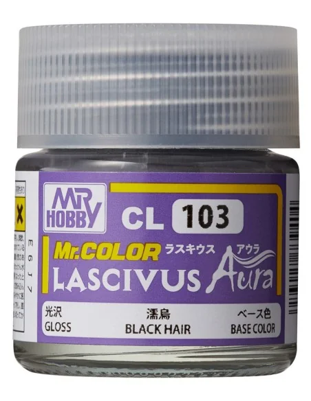 Mr Hobby -Gunze Mr. Color Lascivus (10 ml) Black Hair - Mr Hobby - ...