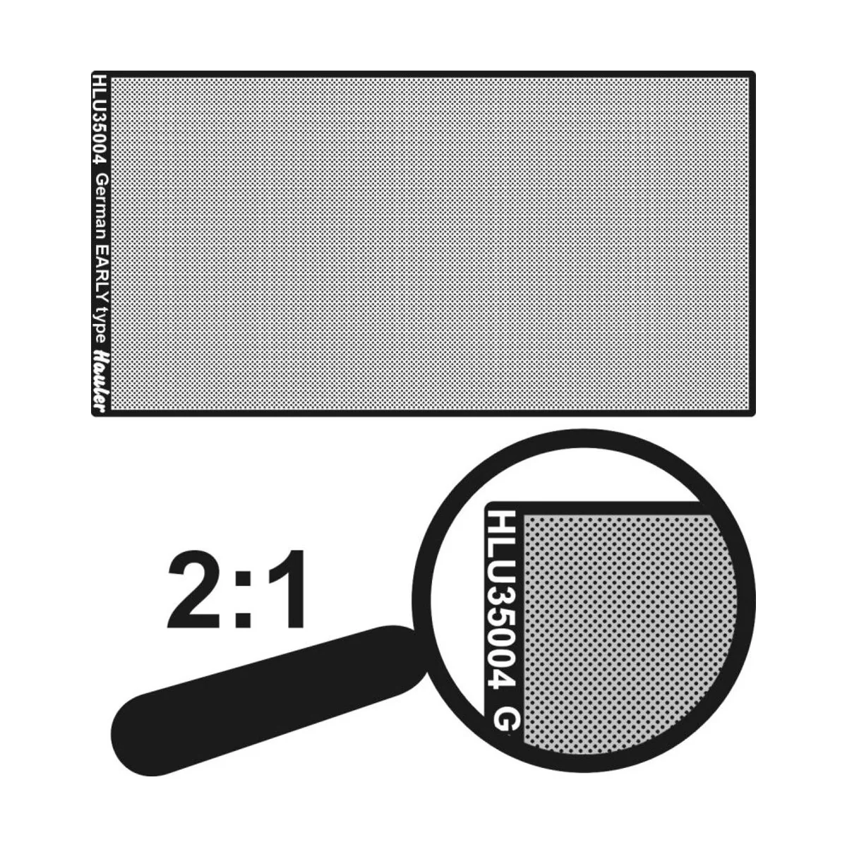 engraved plate-GERMAN EARLY type - Hauler HLU35004