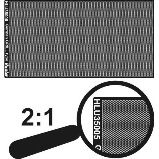 engraved plate-GERMAN GRILL type, 1/35 - Hauler HLU35005