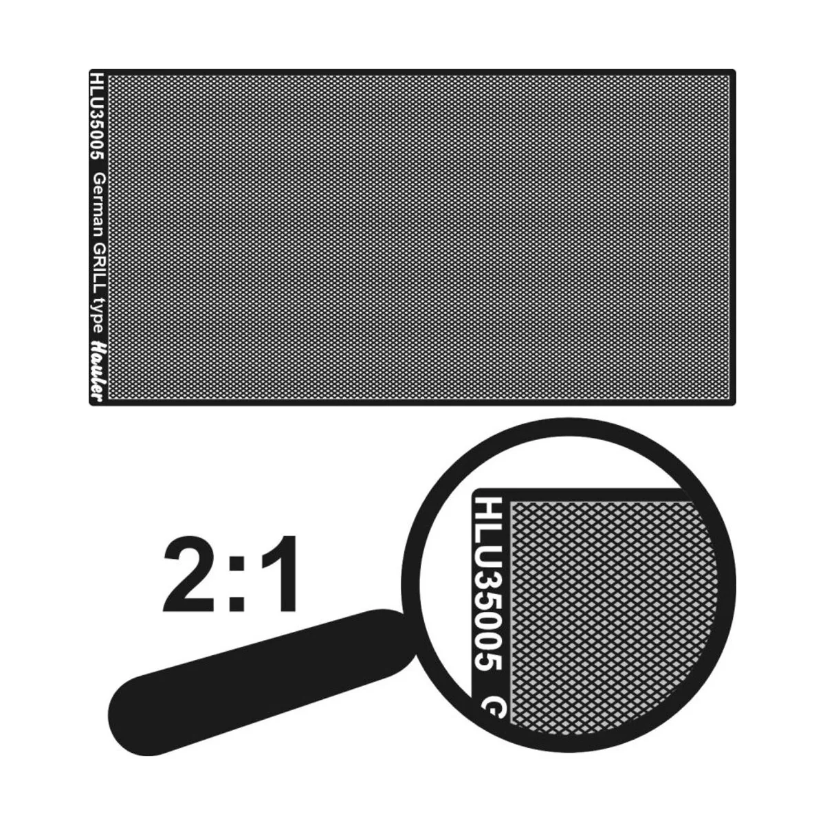 engraved plate-GERMAN GRILL type, 1/35 - Hauler HLU35005