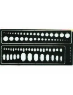 Kreise und Ovale Gravierschablone, 1/72 - Eduard Accessories 00001