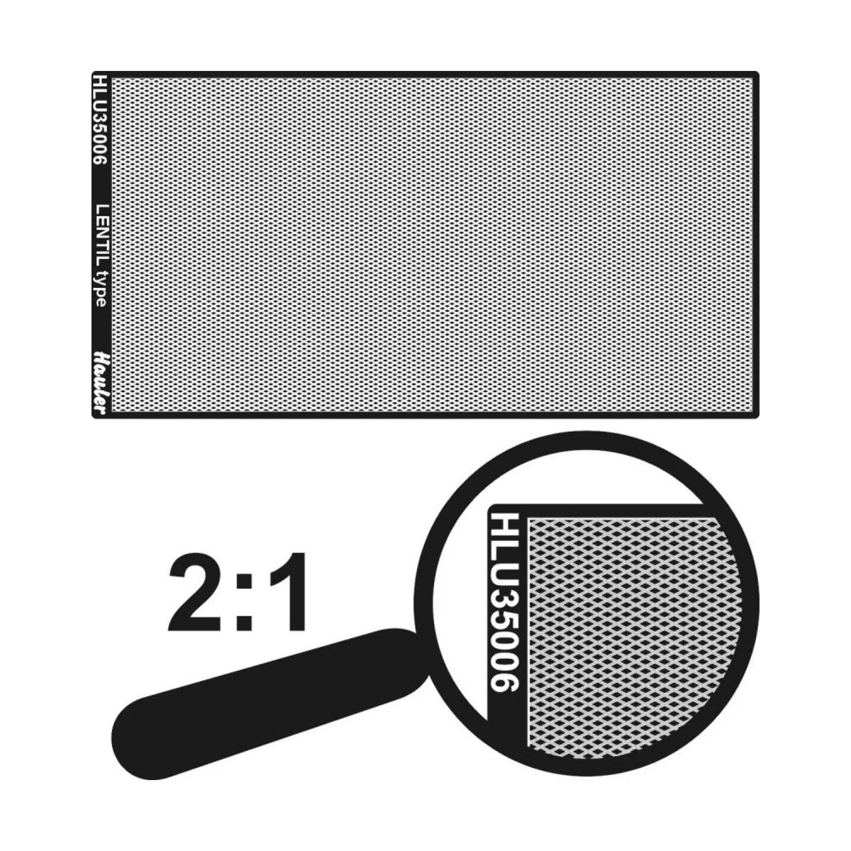 engraved plate-LENTIL type - Hauler HLU35006