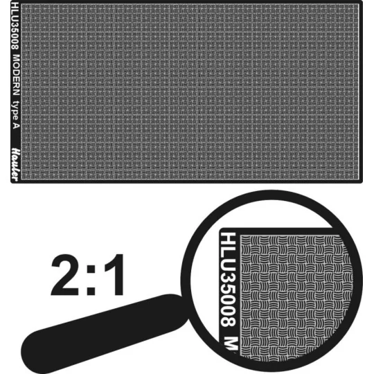 engraved plate-MODERN A type - Hauler HLU35008