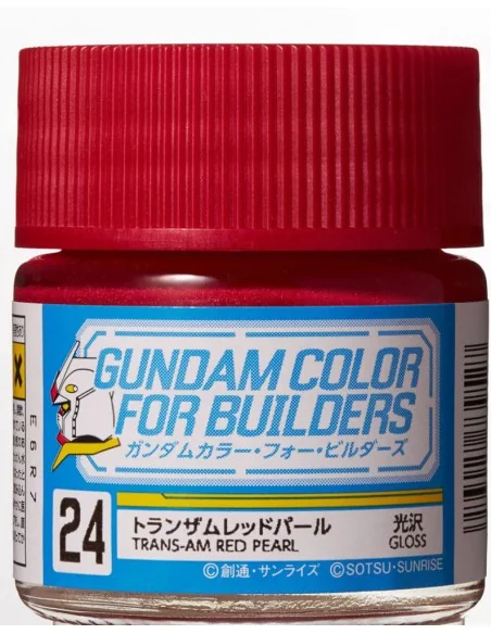 Mr Hobby -Gunze Gundam Color For Builders (10ml) TRANS-AM RED PEARL...