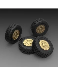 U.S. 4x4 MRAP sagged wheels, 1/35 - Royal Model RM785